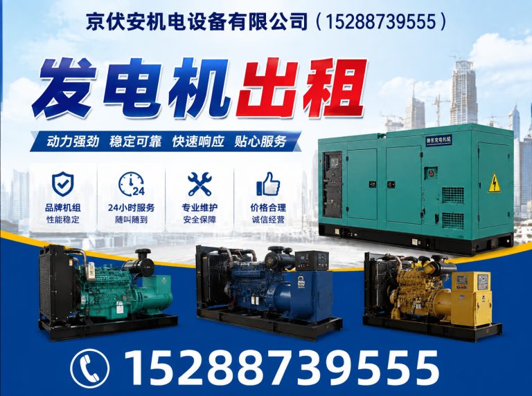 来宾发电机租赁展示图